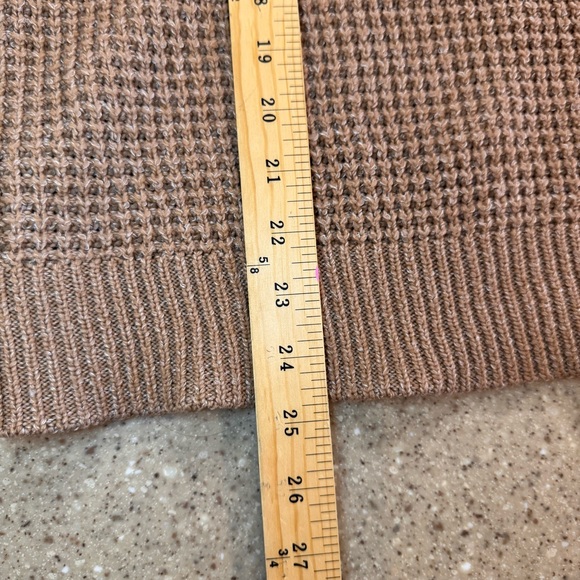 Time and Tru brown Crewneck Sweater size XXL waffle pattern - Picture 3 of 7